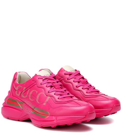 all pink gucci shoes|gucci shoes pink sneakers.